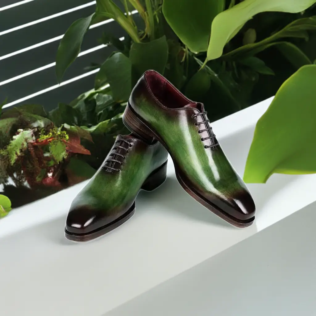 mens green dress shoes Mens Mint Green Italian Style Dress Shoes Summer Wingtip Antonio Cerrelli 7068